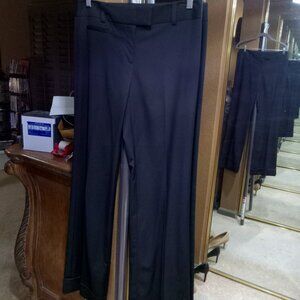 NWOT BCBGMAXAZRIA black slacks, cuffed legs, size 6, inseam about 34"